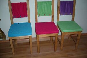 Sitzauflagen und Rückenpolster für Stühle
